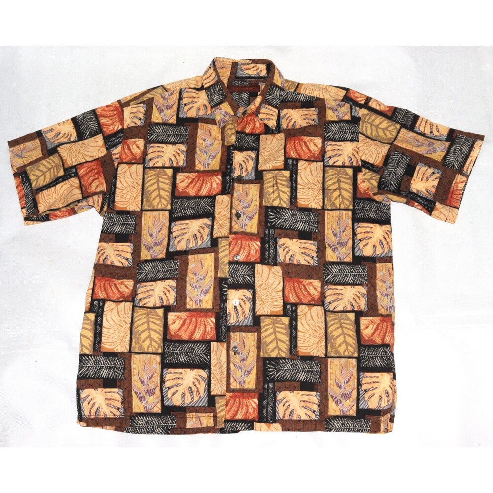 Tori Richard Men's Short Sleeve Button Front Shirt‎ Size Medium